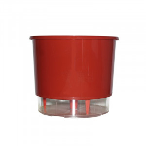 Vaso Autoirrigável Pequeno - Vermelho 12,6 x 11,4 cm N02