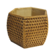 Cachepô Rattan Sextavado Grande Natural L1012