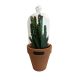 Vaso Candelabra Cactus em Cerâmica mini