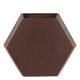 Vaso de parede Colmeia 25x29,5 cm  para Jardim Vertical - Cor Rusty